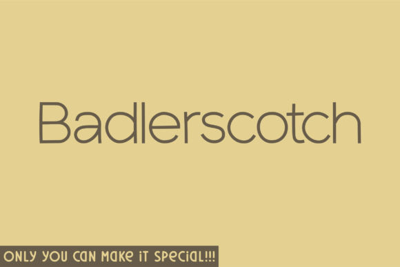Badlerscotch: Authentic Handwritten Charm for Modern Design