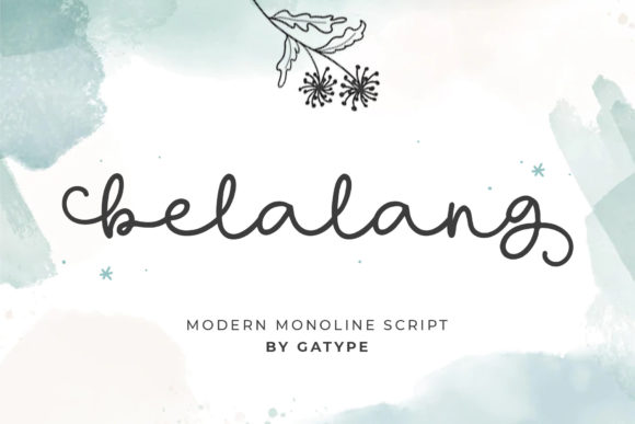 Belalang Script: A Monoline Font for Elegant Branding