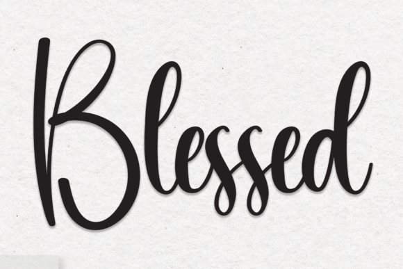 Blessed: Handwritten Elegance for Every Design