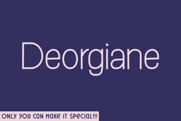 Deorgiane: Raw Handwritten Authenticity for Modern Design