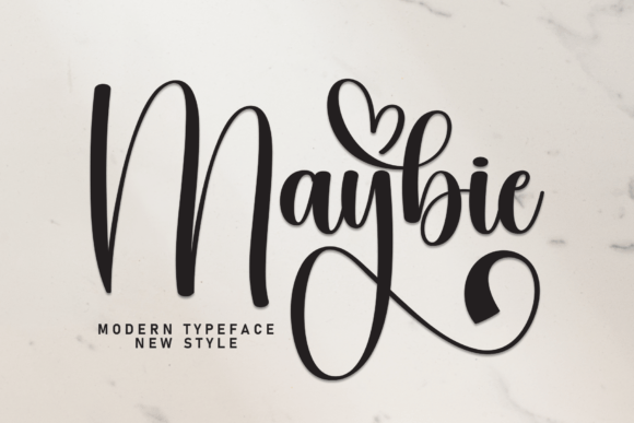 Maybie: Graceful Handwritten Font for Elegant Design