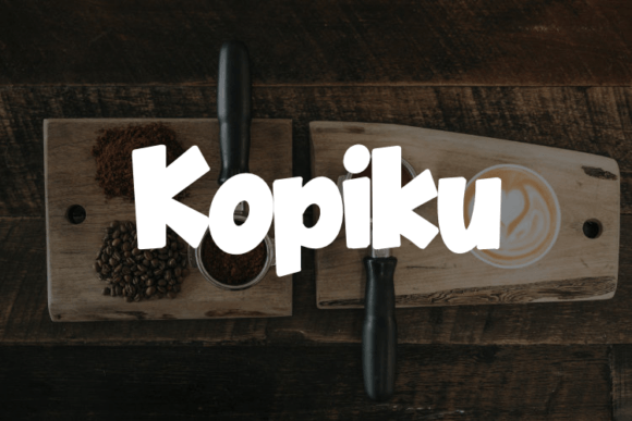 Meet Kopiku: Artistic Font for Bold Designs