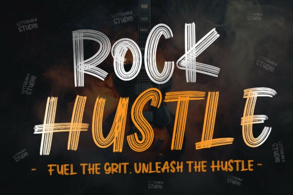 Rock Hustle: Gritty Display Font for Bold Design