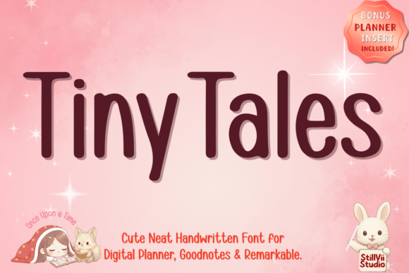 Tiny Tales: The Cute Minimalist Font for Digital Planning
